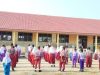 Senam ceria anak Indonesia hebat di SD Negeri 25 Pemulutan mewujudkan generasi sehat dan aktif
