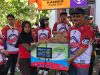 Meyambut HUT RI-17-80 korwil Kecamatan Kandis merayakan kegiatan jalan santai senam masal bersama sama